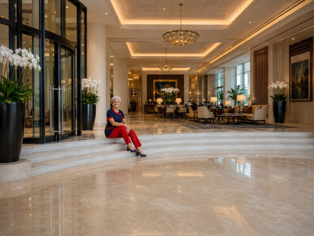 Hotelreinigung in Berlin – G+C Facility, Mitarbeiterin Angela