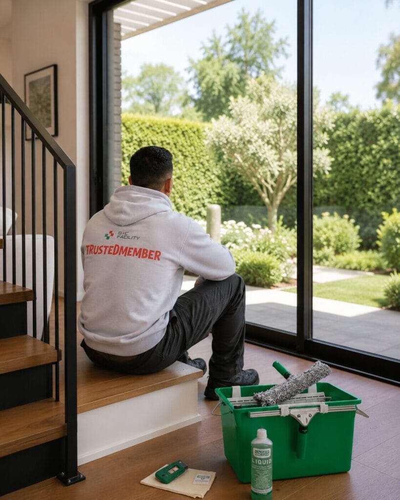 Professionelle Glasreinigung in Berlin im Einsatz