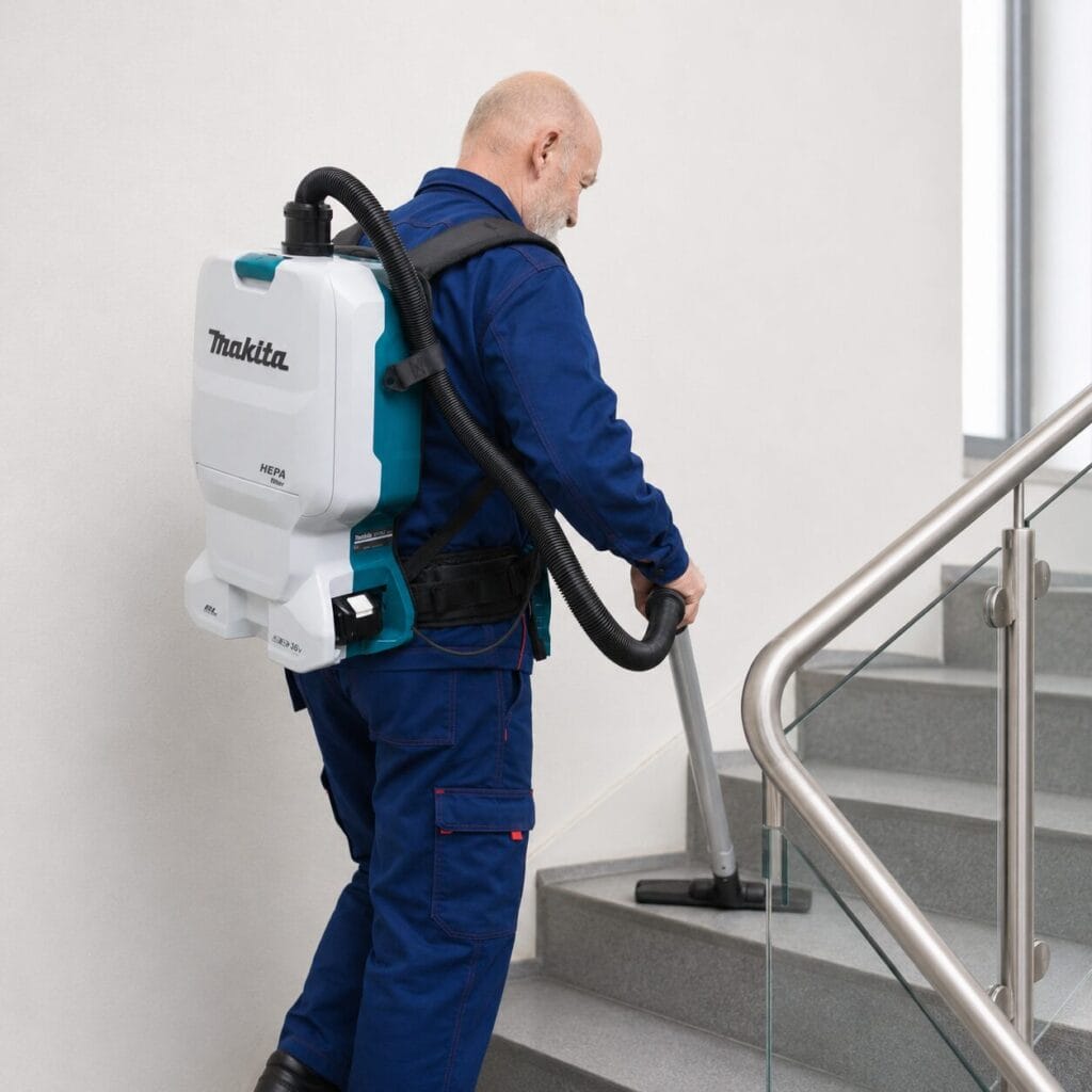 Professionelle Treppenhausreinigung in Berlin – Harald im Einsatz