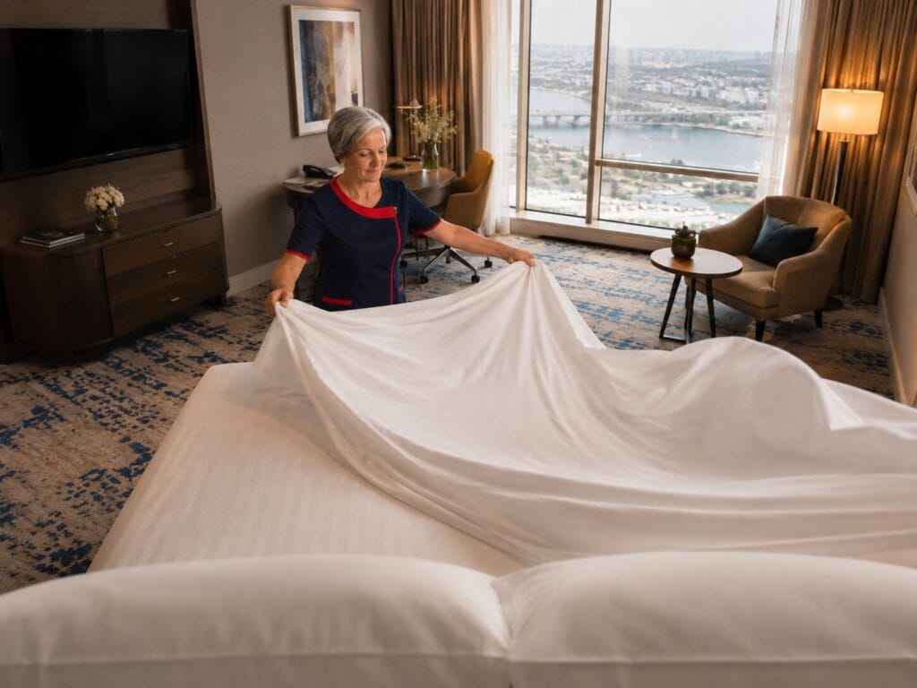 Professionelle Hotelreinigung in Berlin – Angela im Einsatz