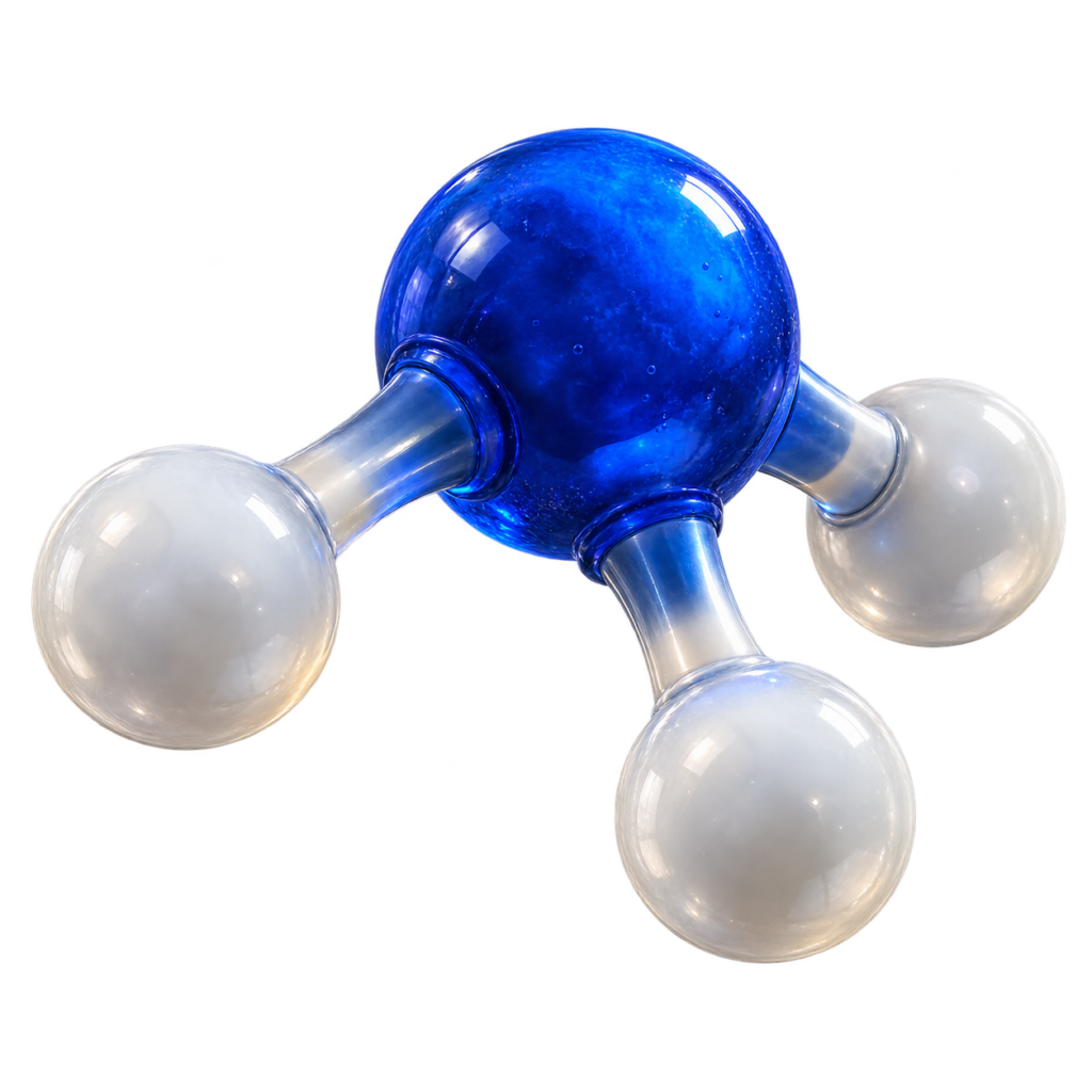 3D-Modell des Molek&uuml;ls Ammoniak