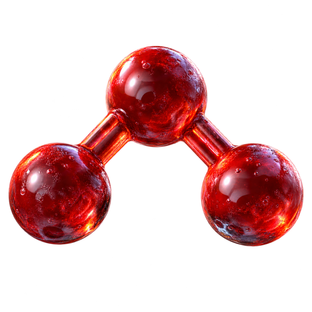 3D-Modell des Molek&uuml;ls Ozon