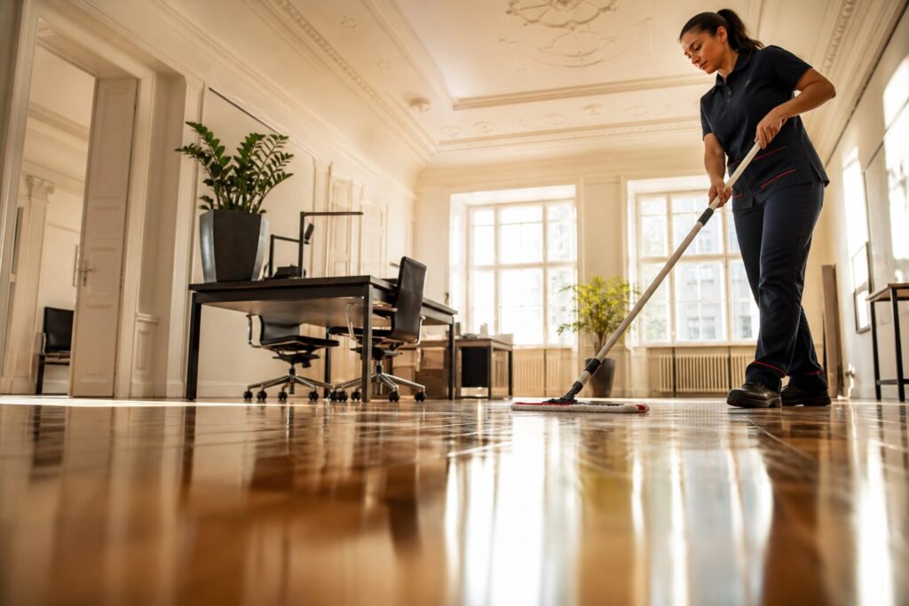 Büroreinigung in einem Münchner Altbau durch G+C Facility